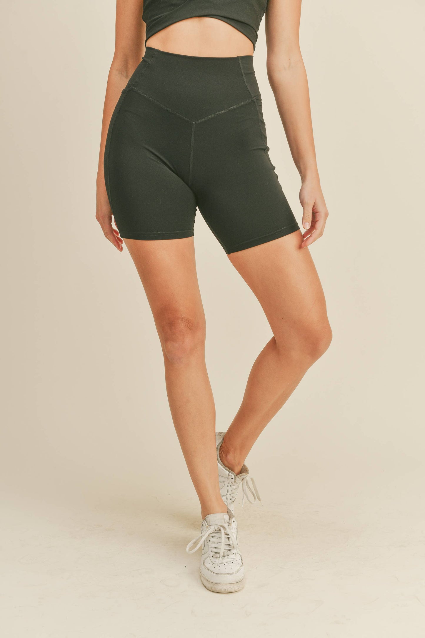 Power Sculpt Eco Biker Short (Black)