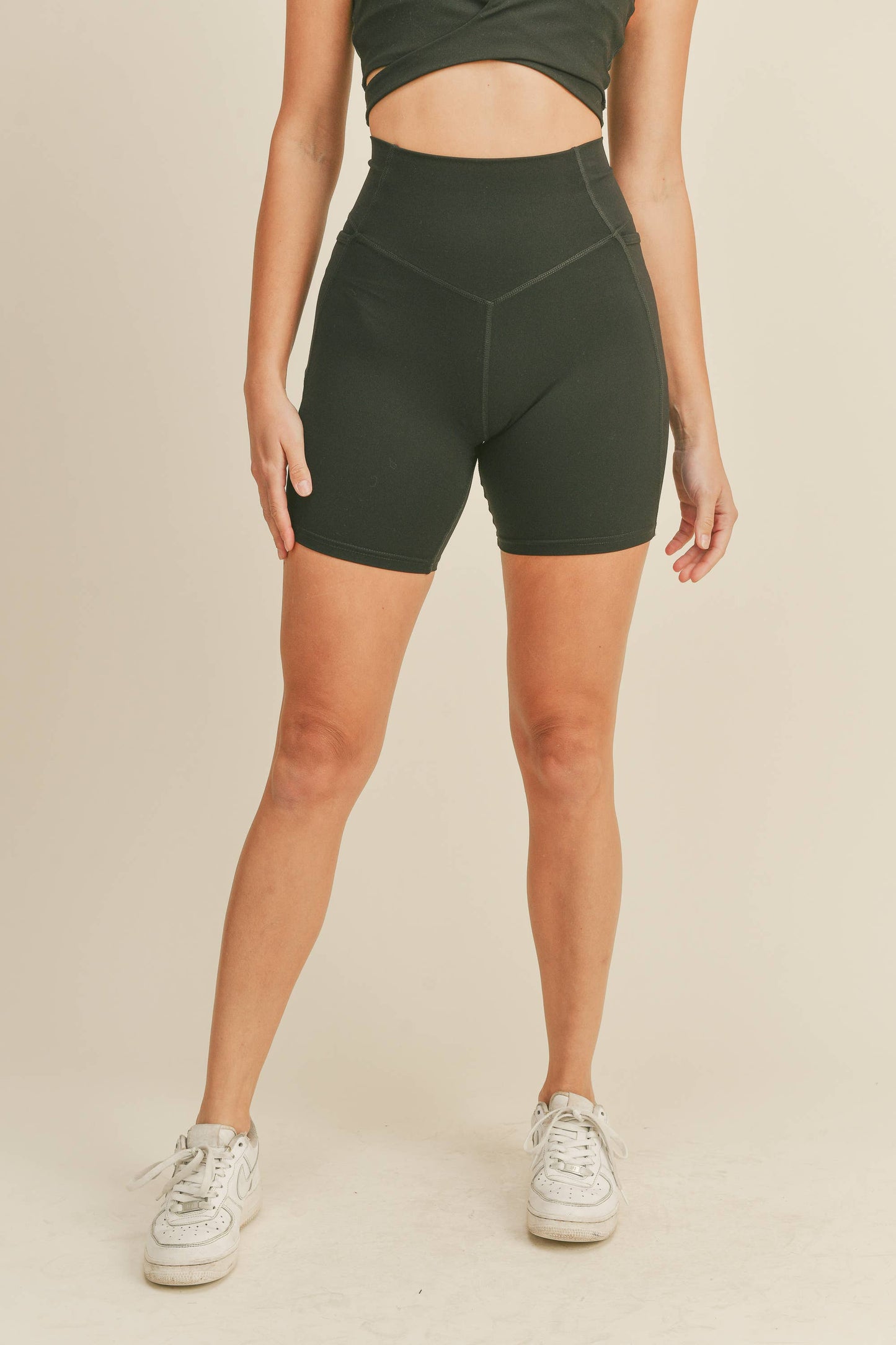 Power Sculpt Eco Biker Short (Black)