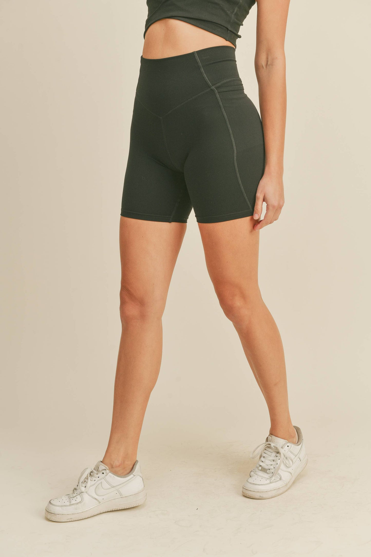 Power Sculpt Eco Biker Short (Black)